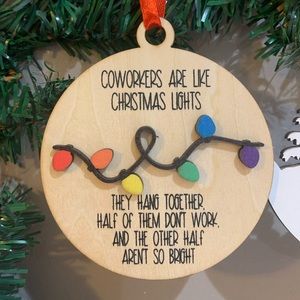 Funny Coworker Christmas ornaments